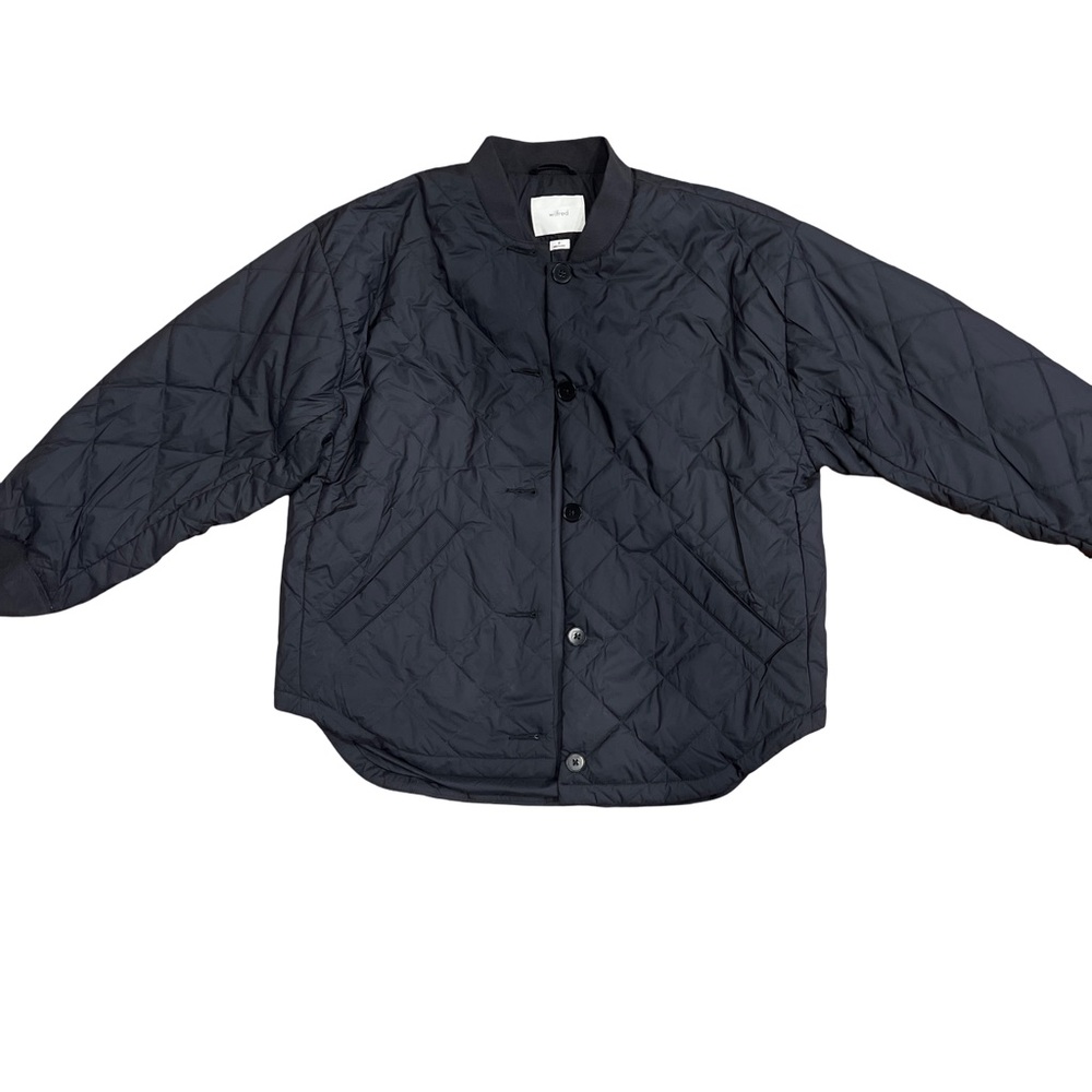 Aritzia Wilfred Black pimaloft Quilted Jacket